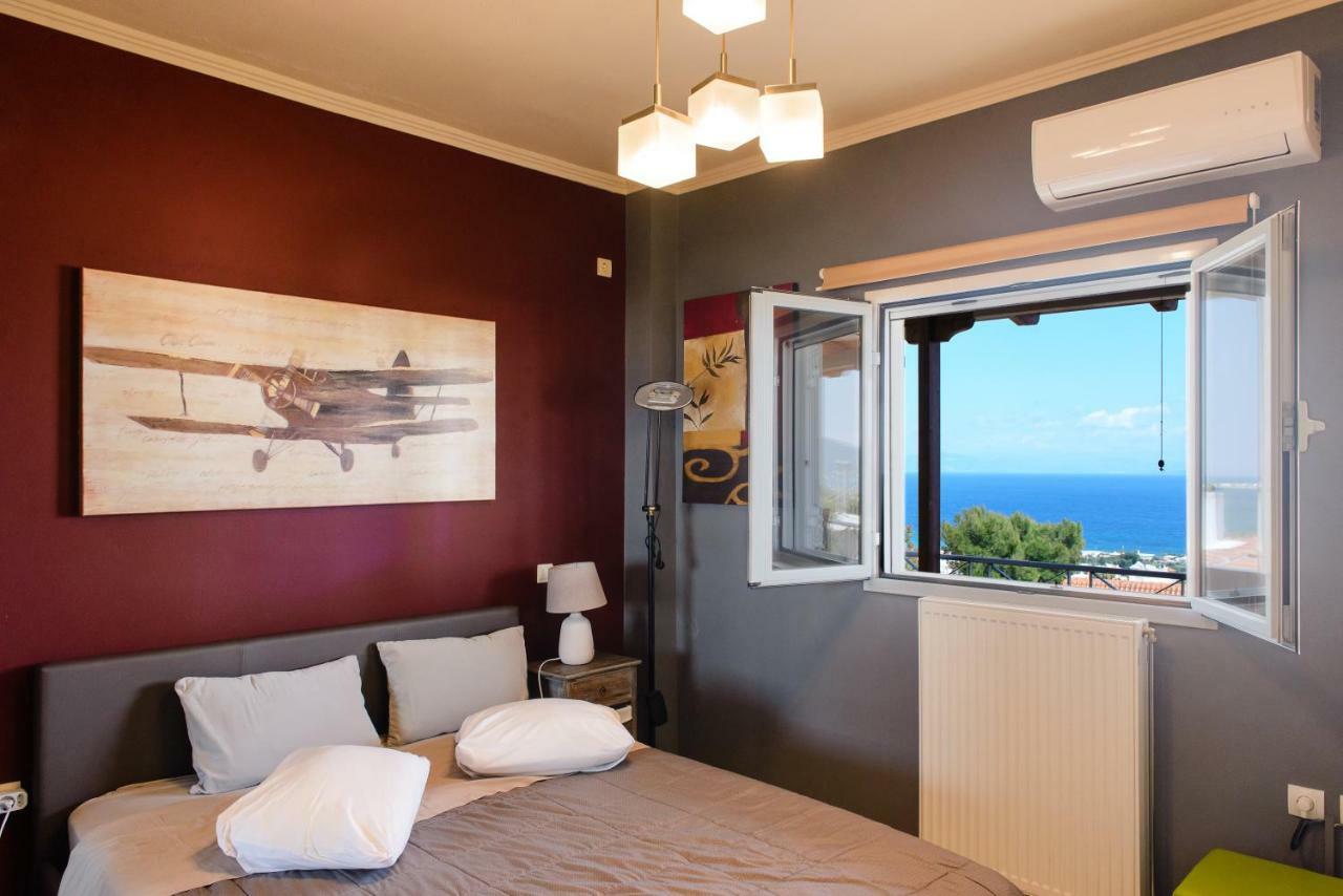 Peris Panoramic Villa Near Athens Airport Paralia  エクステリア 写真