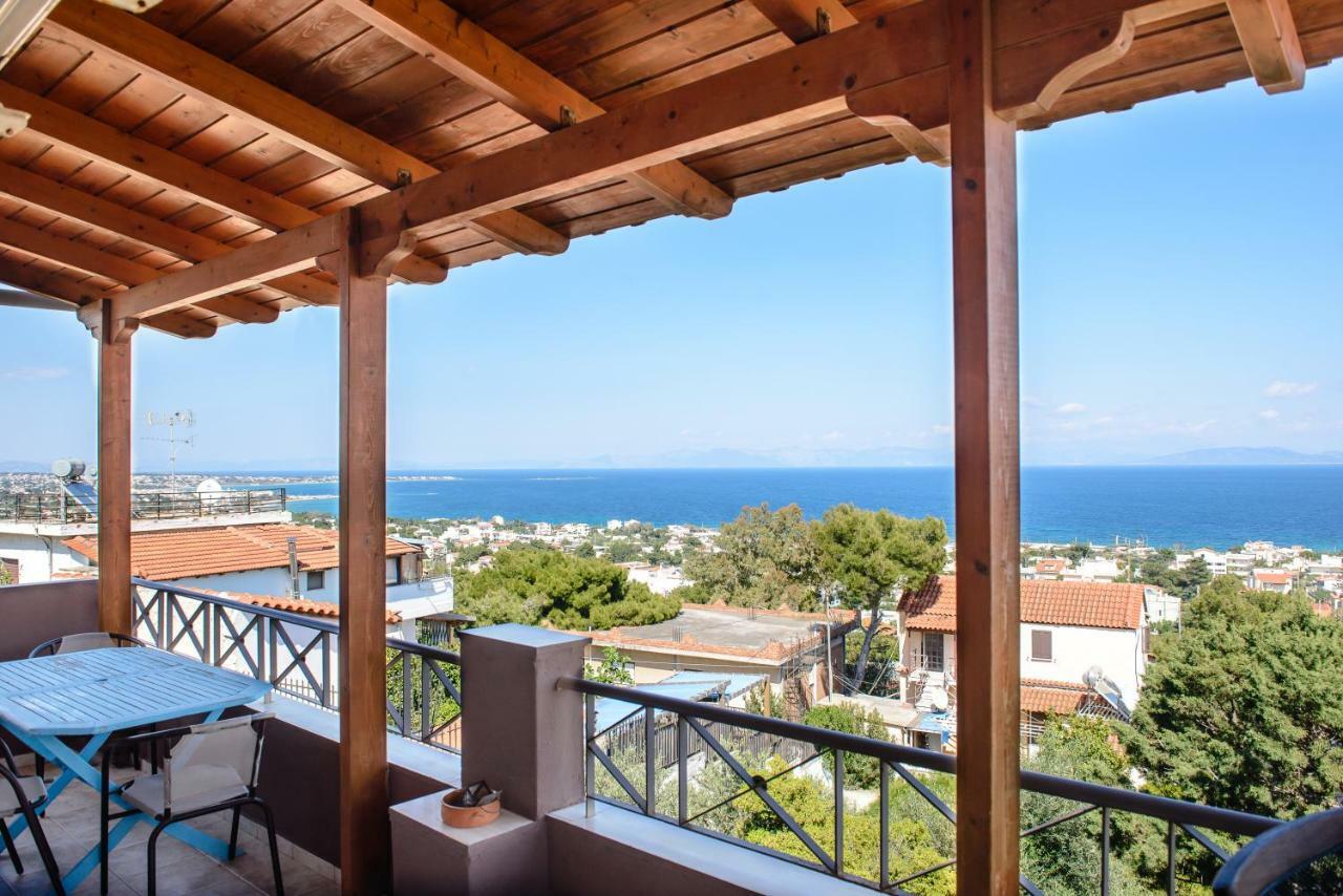 Peris Panoramic Villa Near Athens Airport Paralia  エクステリア 写真